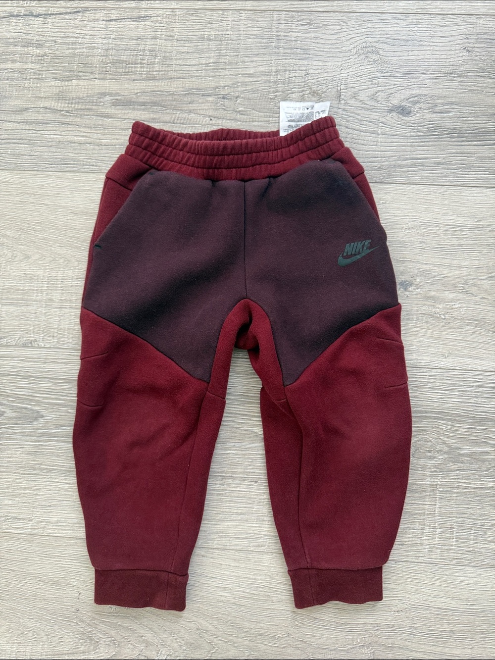 Nike Kids Tech Fleece Full Zip Up Set - Burgundy & Maroon 4t - Picture 5 of 5